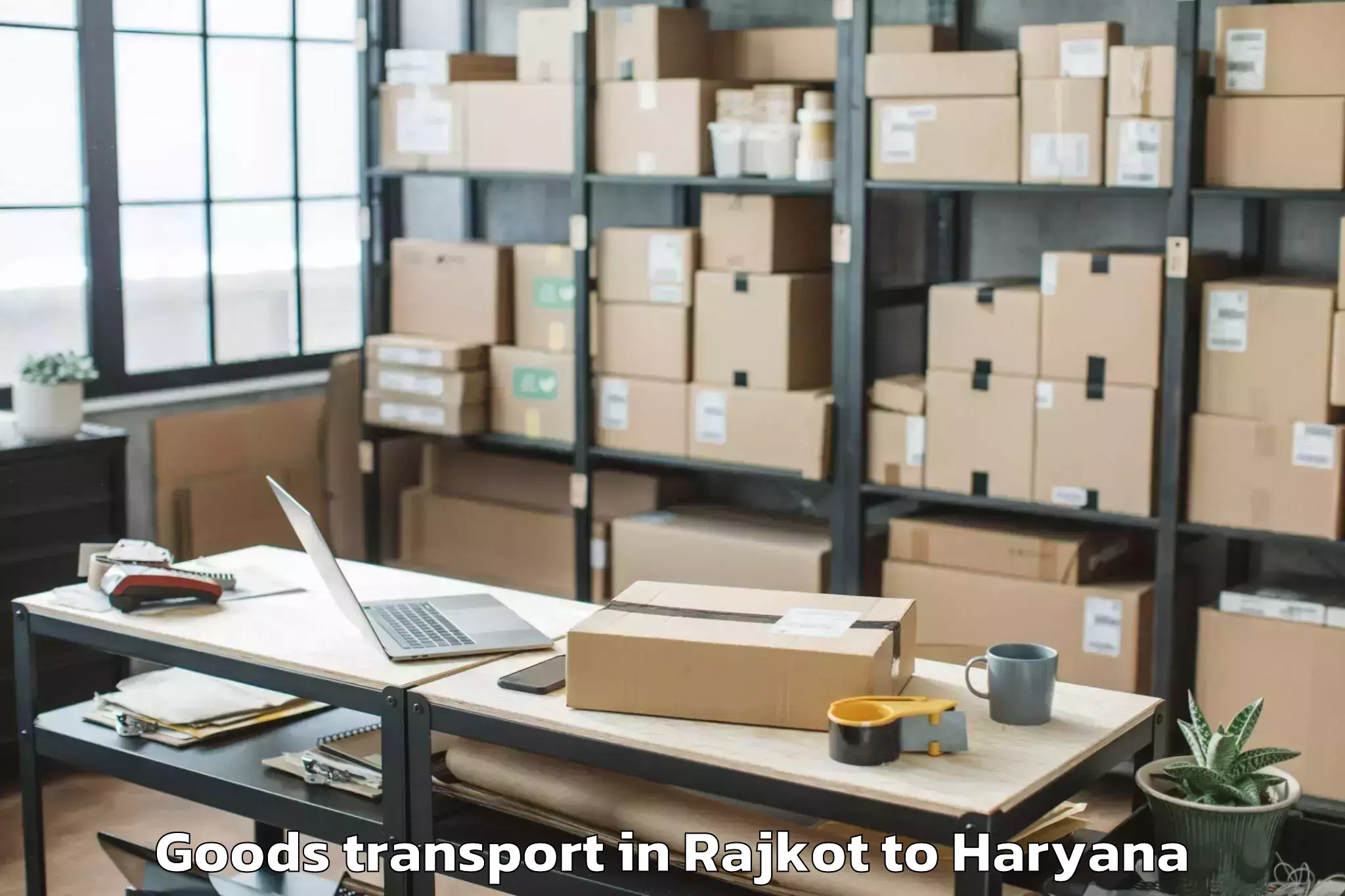 Affordable Rajkot to Sohna Goods Transport